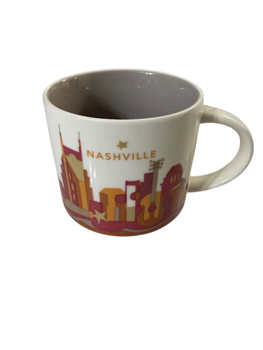 Starbucks Nashville You Are Here Collection Mug 14oz Ceramic 2014 Skyline Design
